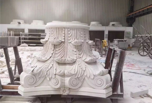 Natural stone column