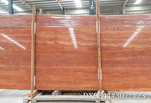 Red travertine